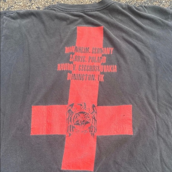 Vintage Slayer Concert tshirt European tour - Picture 3 of 3
